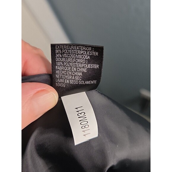 Tahari Arthur Levine skirt suit 'Anna' Sz 18 Black White Strip3 Dbl Breast NWT - Picture 11 of 16